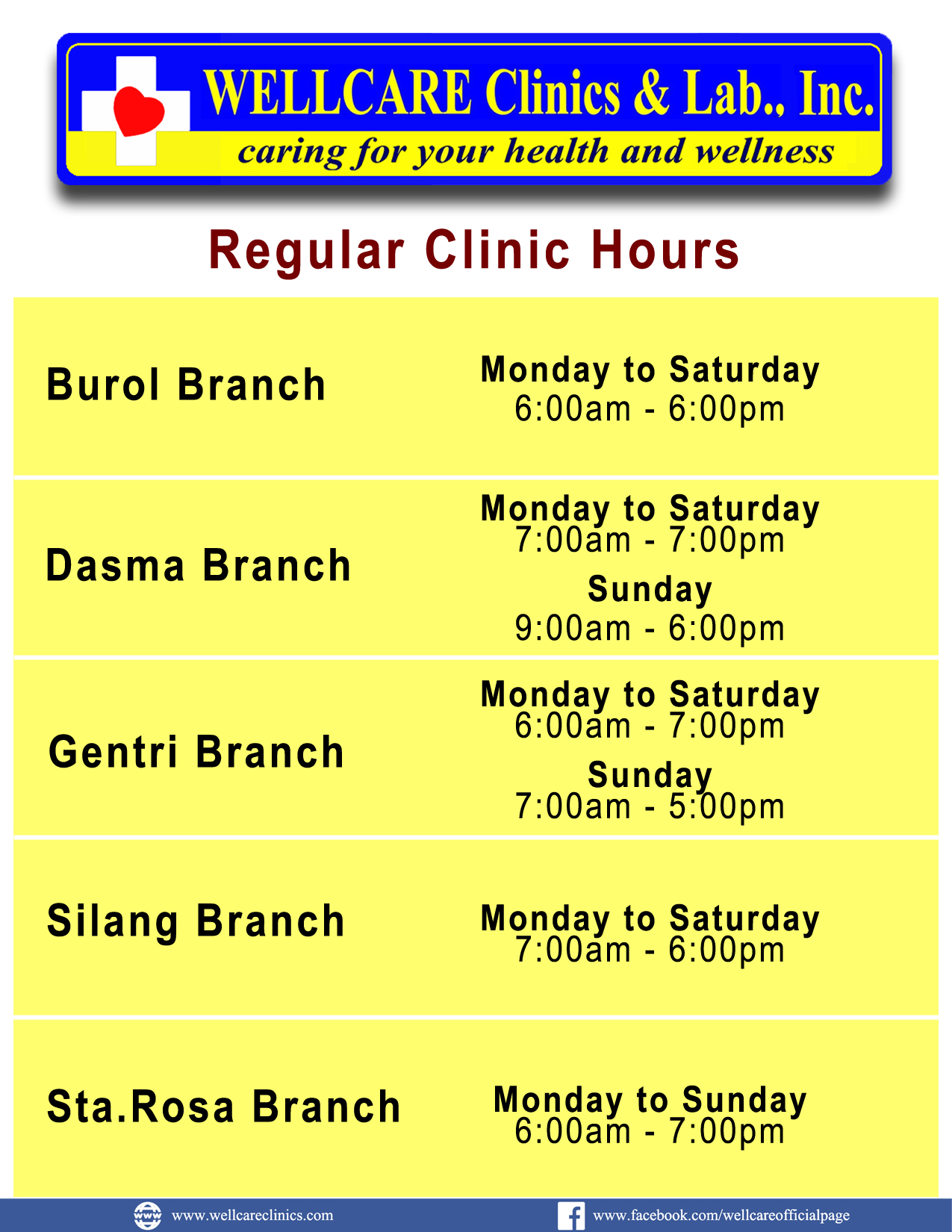 Regular Clinic Schedule resumes Today, April 22 (Monday) at all Wellcare Clinics Branches. #IAMWELLCARE "Caring for your Health & Wellness!" #ThinkHealth #ThinkWellness #ThinkWellcare